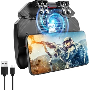 Duhalıne Pubg Mobile Oyun Konsolu Tüm Telefonlar Için Uyumlu Ateş Tetik Düğmesi- Telefon Soğutuculu