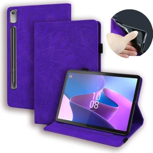 Lenovo Sekmesi Için Kabartmalı Deri Çanta P12 12.7 (Yurt Dışından)