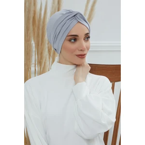 Ayşe Tasarım Mihrace Penye Bone,krem,b-4