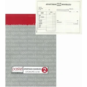 Otokopili Apartman Gelir Gider Makbuzu 2 Nüsha 10'lu