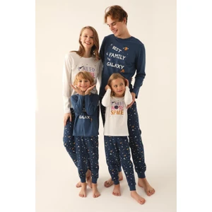 Erkek İndigo Pijama Takımı