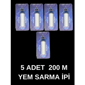 Optimus Pro Yem Ipi 5 Adet 200 Metre Elastik Yem Sarma Ipi Görünmez