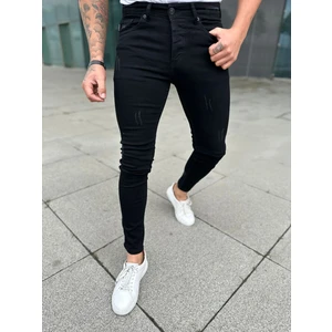 Erkek Slimfit Kesim Likralı Yıpratmalı Kot Pantolon
