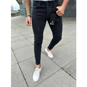 Erkek Slimfit Kesim Likralı Yıpratmalı Kot Pantolon