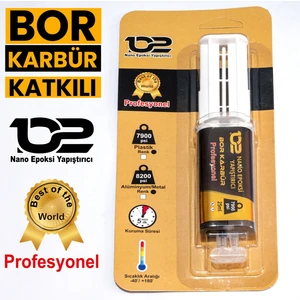 Nano Çok Güçlü  Epoksi Plastik Yapıştırıcı Bor KArbür Katkılı