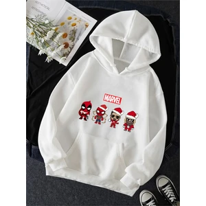 Marvel Yılbaşı Kapşonlu Sweatshirt