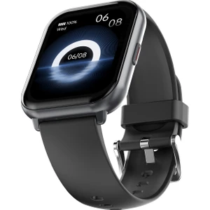 FutureFit Zone2 Bluetooth 5.2 IP68 Su Geçirmez 1.96 inç Arama Özellikli iOS&Android Uyumlu Nabız Spor Kan Oksijen Takibi 50mm Akıllı Saat Siyah