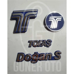 Tofaş Doğan S Panjur Bagaj Arma ve Yazı Set (Doğans)