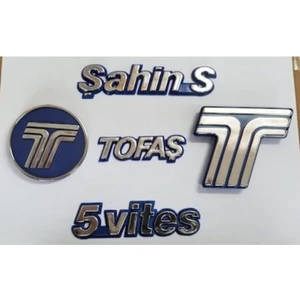 Tofaş Şahin S Ön Panjur Bagaj Arma Yazı Takım 5 Adet