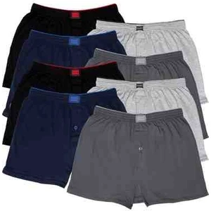 8'li  Erkek Pamuk Penye Boxer Karışık Renk