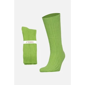 Pamuklu Bio Cotton Kışlık Yeşil Soket Çorap M-3092A-Y