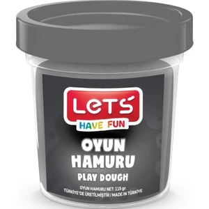 Lets Tek Renk Oyun Hamuru Gri 115 gr