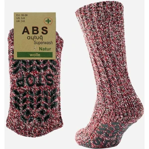 Erkek Merino Yünü Cold Blocker Kışlık Kırmızı Soket Çorap - A-6043-K