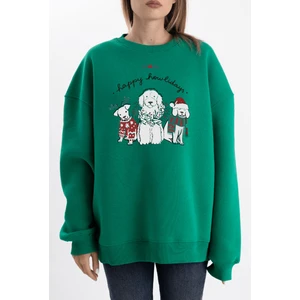 Pull The Hood Unisex Oversize Howliday Sweatshirt