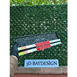 3D Bay Design Wasted Pleksi Plakalık  2 Adet Büyük