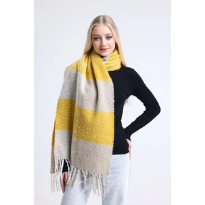 Saria Moda Kare Desen Kadın Omuz Şalı 70X180
