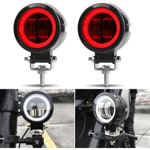Motosiklet Scooter Atv  Sis Farı Metal Gövde Angel Renk Seçenekli 20 W 2 Adet