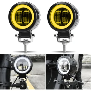 Motosiklet Scooter Atv  Sis Farı Metal Gövde Angel Renk Seçenekli 20 W 2 Adet