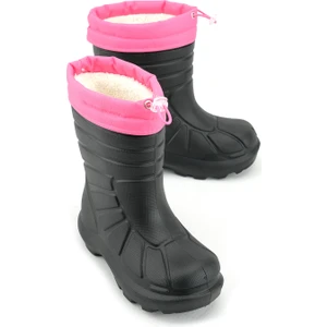 Kız Çocuk Kışlık Eva Boğazdan Lastikli Sessiz Taban Kar Bot Çizme