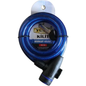 Toptan Bulurum Yuma Ym- 734 150CM  Mavi Bisiklet Kilidi