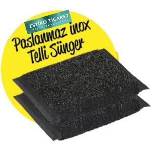 Inox Telli Temizlik Süngeri 2li Paket