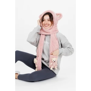 Sevimli Fare Bere Atkı Pembe