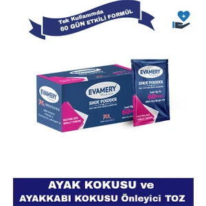 Ayakkabı - Ayak Kokusu Önleyici Toz - 1 Kutuda 10 Adet - Tek Kullanımda 60 Güne Kadar Etkili
