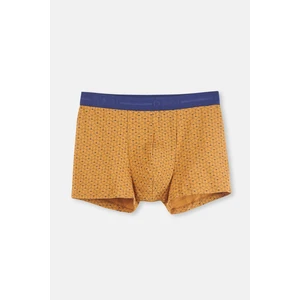 Sarı 5210 Pamuk Desenli Boxer