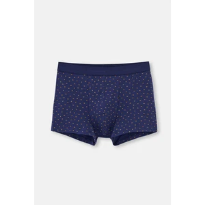 Lacivert 5210 Pamuk Desenli Boxer