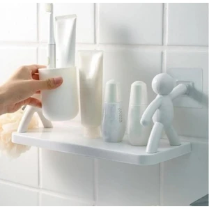 Banyo Mutfak Pratik Raf Yapışkan Askılık Adam Figürlü Askılık