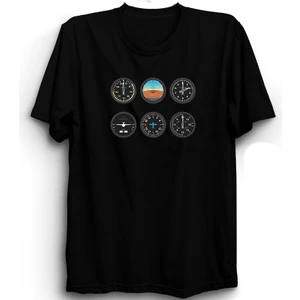 Uçak, Borda, Gösterge Paneli, Pilot, Airplane, Kokpit, Cockpit Tişört