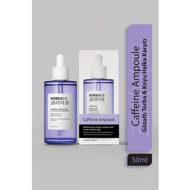 Koreaco Caffeine Ampoule Gözaltı Torba & Koyu Halka Karşıtı Fiyatı