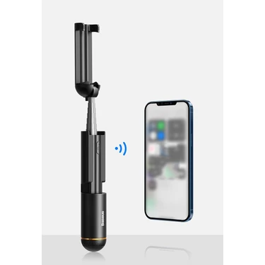 Baseus Taşınabilir Katlanabilir Dahili Pilli Bluetooth Selfie Çubuğu Kablosuz Monopod Teleskopic