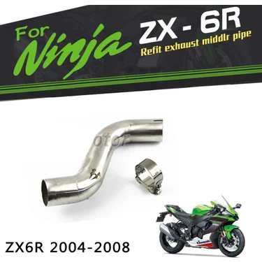 Kawasaki ZX6R 2004-2008 Egzoz Bağlantı Ara Borusu Fiyatı