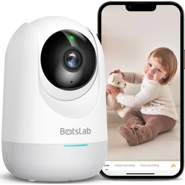 Botslab 360+ C211 2K Pro WiFi 360° Akıllı Güvenlik Kamerası Bebek Monitörü Evcil Hayvan Kamerası İç