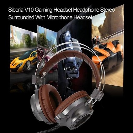 Moda Serin Çelik Serisi Sadakat Hoparlörler Stereo V2 Oyun Pc Işık Kulaklığı (Yurt Dışından)