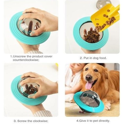 Köpek Oyunu Uçan Diskler Oyuncaklar Interaktif Çiğnemek Sızdıran Yavaş Gıda Besleyici Topu Yavru Iq Eğitim Oyuncak Bulmaca Aksesuarları Pet Ürünleri | Köpek Oyuncakları (Yurt Dışından) fırsatları
