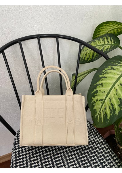 The Tote Bag Deri Görünümlü El ve Omuz Çantası