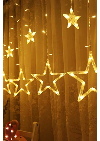 8 Fonksiyonlu Yıldız Perde Ledli 12 Sarkıt LED fiyatları