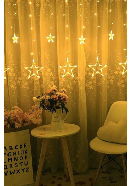 8 Fonksiyonlu Yıldız Perde Ledli 12 Sarkıt LED fırsatları