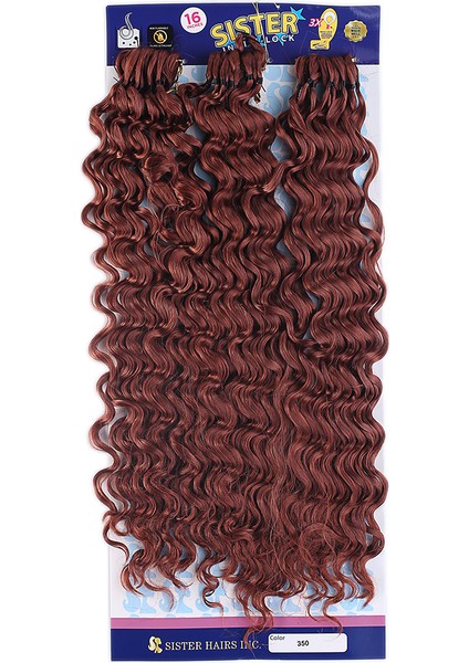 Sister Afro Dalgası Saç - Kızıl Bakır 350