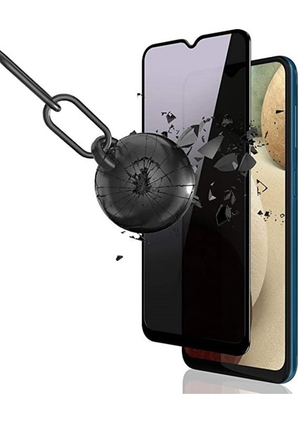 Samsung Galaxy A24 Uyumlu Tam Kaplayan Prıvacy Parlak Hayalet Ekran Koruyucu Gizli Cam