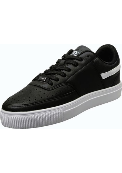 232-1291 Mr Erkek Siyah-Beyaz Cilt Sneaker Ayakkabı modelleri