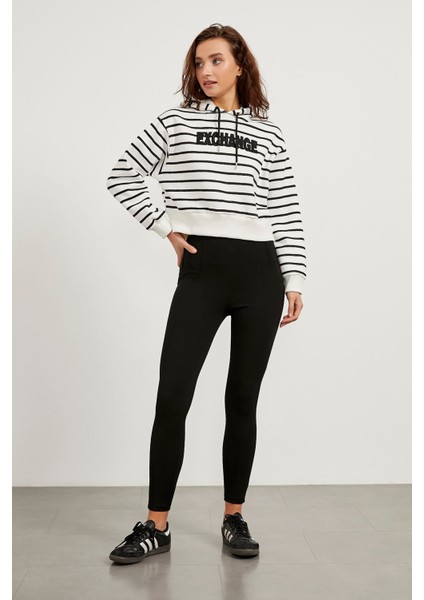 Çizgili Kapüşonlu Sweat fiyatları