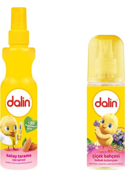 Kolay Tarama Spreyi Badem Yağlı 200 ml + Dalin Bebek Kolonyası Sprey Çiçek Bahçesi 100 ml fiyatları