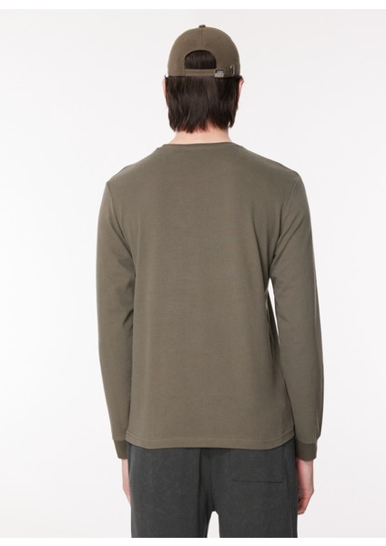 O Yaka Haki Erkek T-Shirt 241 Lcm 242005 Hugh Hakı indirimleri