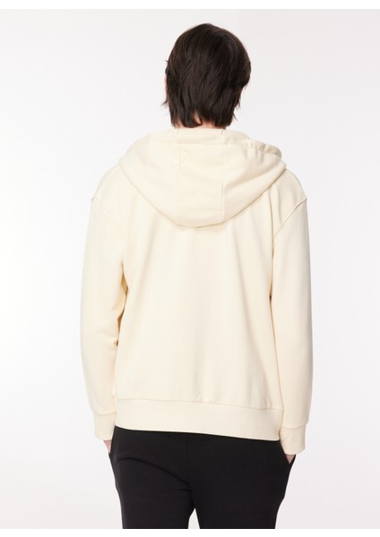 Kapüşon Yaka Ekru Erkek Sweatshırt 23IU1M0E014P417_FELPA
