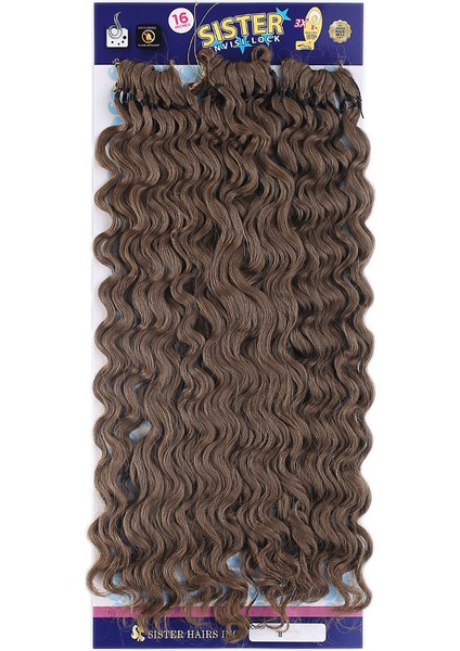 Sister Afro Dalgası Saç - Açık Kahve 8
