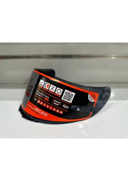 Kask Camı (Vizör) mt V-14 Dark (Koyu Siyah) (Blade-2 Targo-Revenge-2)