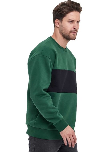 Erkek 3 Iplik Oversize Sweatshirt